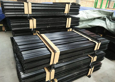 Black Painted Y Fence Post / Metal Fence Posts For Australia , New Zealand