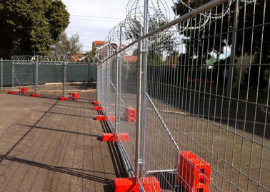 Hot Dipped Galvanised Temporary Site Security Fencing , Welded Wire Mesh Fence