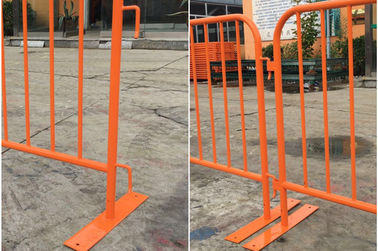 Steel Construction Crowd Control Fencing Panel , Crowd Safety Barriers